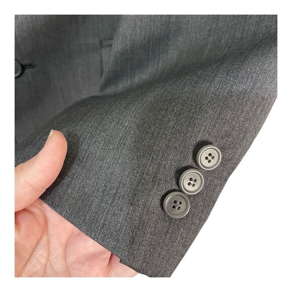 Oleg Cassini Men’s Gray 3-Button Wool Suit Jacket Blazer – Size 38R – Costa Rica - Picture 7 of 15